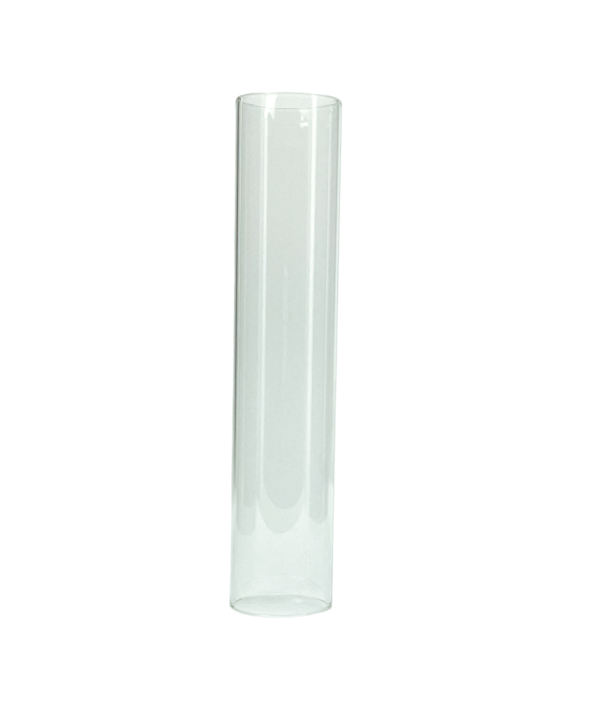 280mm Clear Glass Cylinder Glass Shade with 50mm Fitter Size
