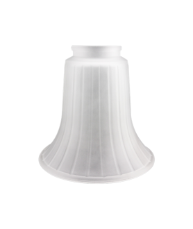 Frosted Ridged Tulip Light Shade with 54mm Fitter Neck