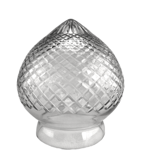 Large Crystal Cut Acorn Light Shade with 154mm Fitter Neck