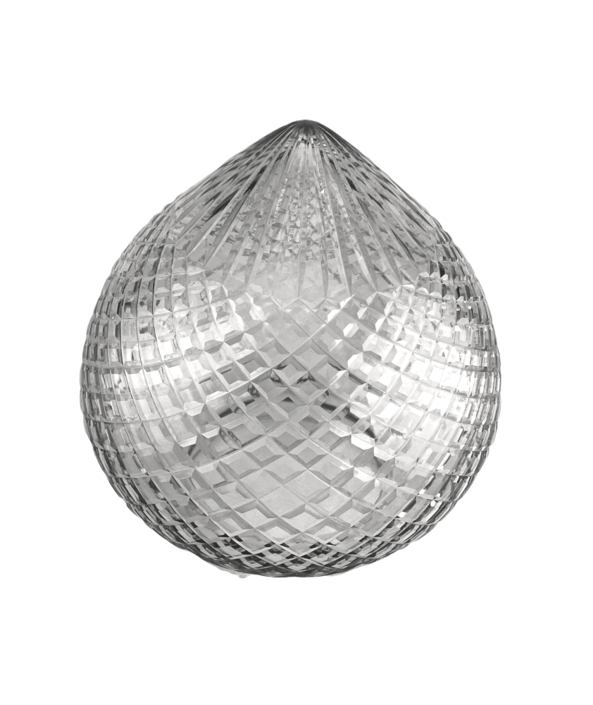 Large Crystal Cut Acorn Light Shade with 154mm Fitter Neck