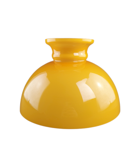 245mm Base Cognac Aladdin Oil Lamp Dome
