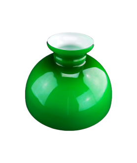292mm Base Green Oil Lamp Dome