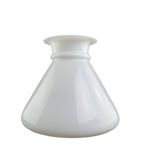 Opal Lozenge Oil Lamp Shade with 100mm Base