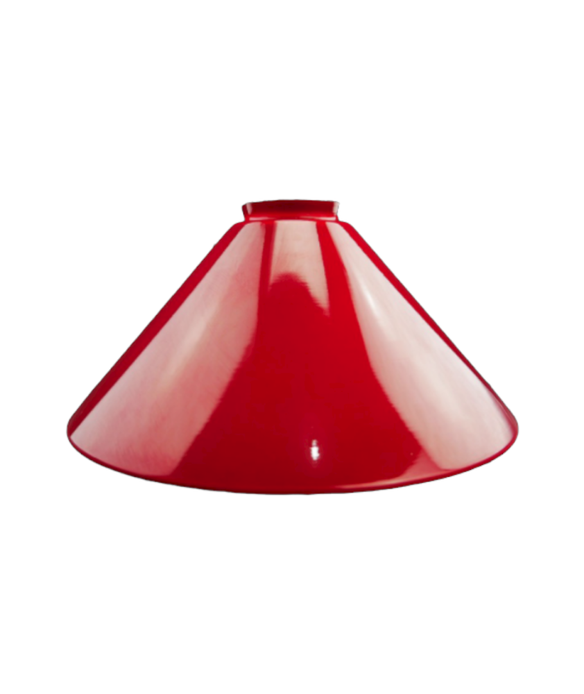 245mm Red Coolie Light Shade with 57mm Fitter Neck