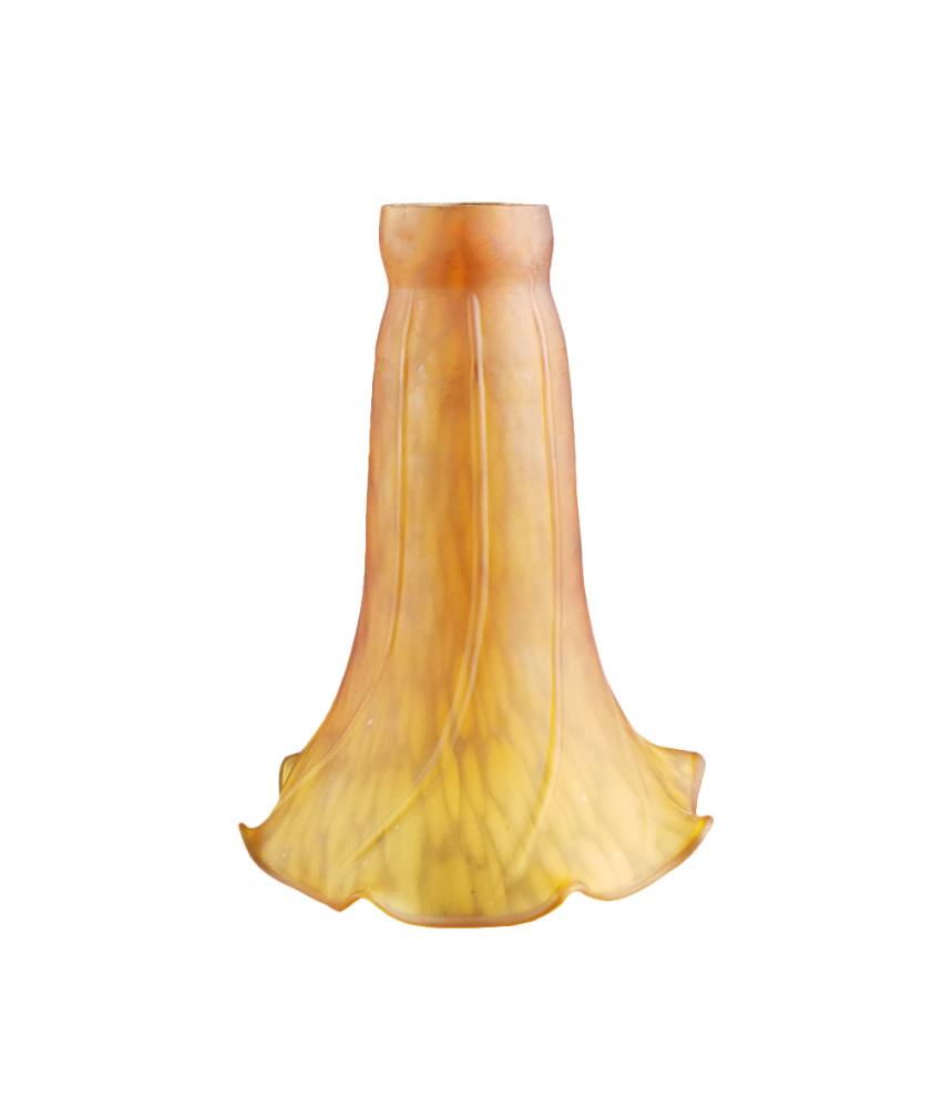 Cognac Tiffany Style Pond Lily Light Shades with 40mm Fitter Neck 