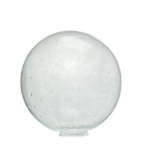 300mm Clear Bubbled Globe Shade  with 100mm Fitter Neck