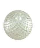 200mm Crystal Cut Glass Globe with 75mm Fitter Neck
