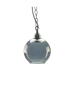 150mm Smoked Glass Globe With 40mm Fitter Hole and 100mm Second Hole
