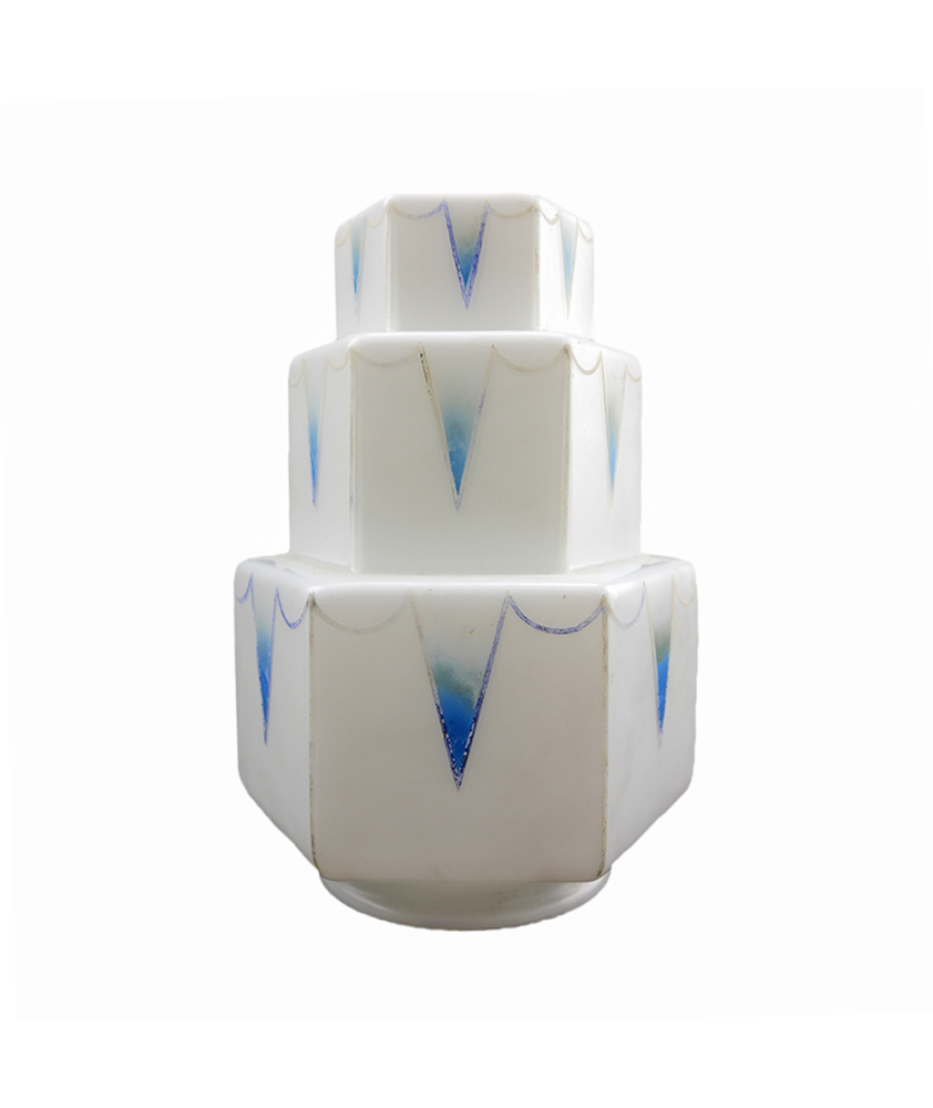 Art Deco Wedding Cake Light Shade with 100mm Fitter Neck
