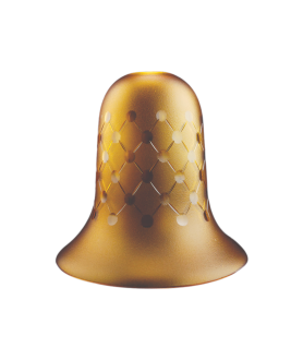 Patterned Cognac Tulip Shade with 30mm Fitter Hole