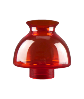 Translucent Orange Paris Style Vesta Oil Lamp Shade with 78mm Base