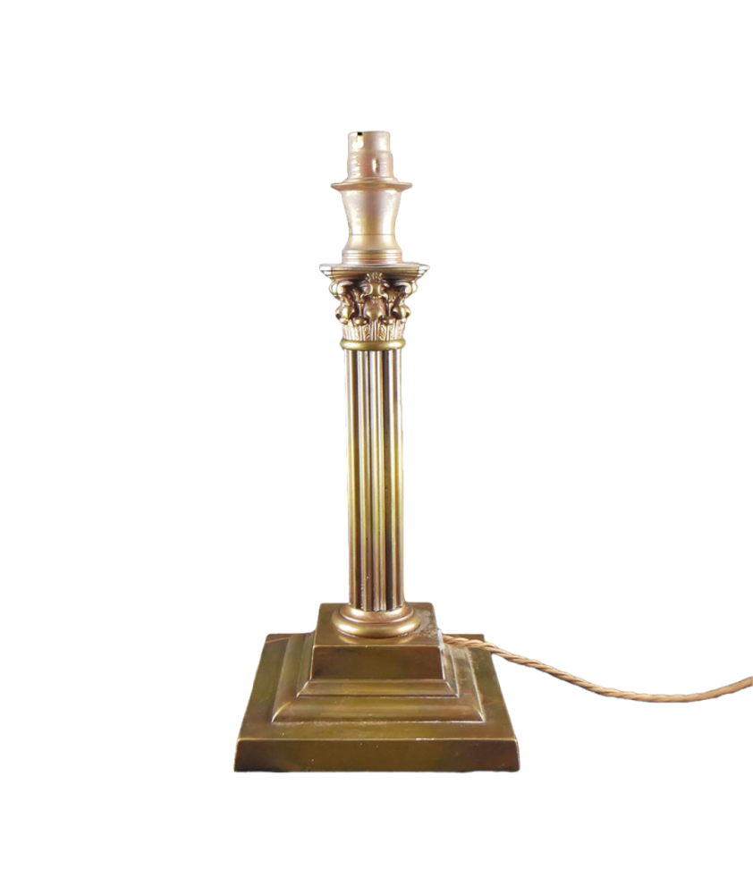 Antique Corinthian Column Table Lamp