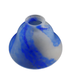 180mm Mottled Blue Coolie Light Shade with 55mm Fitter Neck (Christopher Wray)