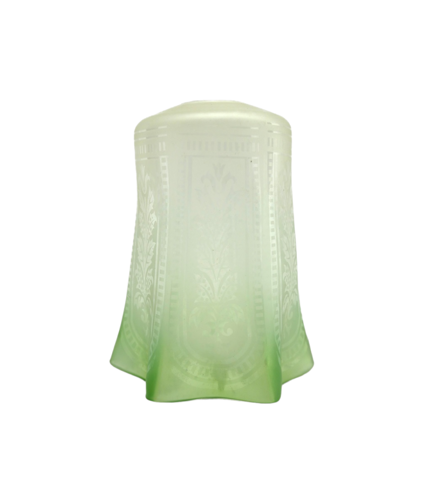 Christopher Wray Green Tipped Tulip Light Shade with 28mm Fitter Neck