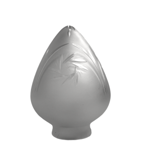Frosted Acorn Light Shade with 55mm Fitter Neck