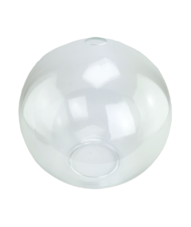 250mm Clear Globe Light shade with 30mm Fitter Hole and 90mm Second Hole