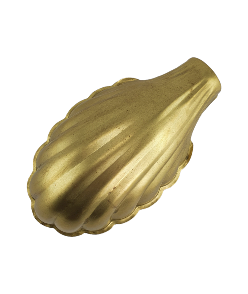 Large Art Deco Brass Shell Light Shade 