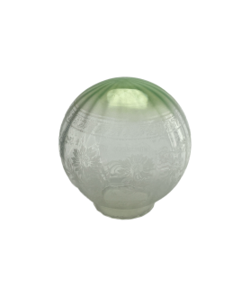 150mm Green Tipped Christopher Wray Globe Shade with 80mm Fitter Neck
