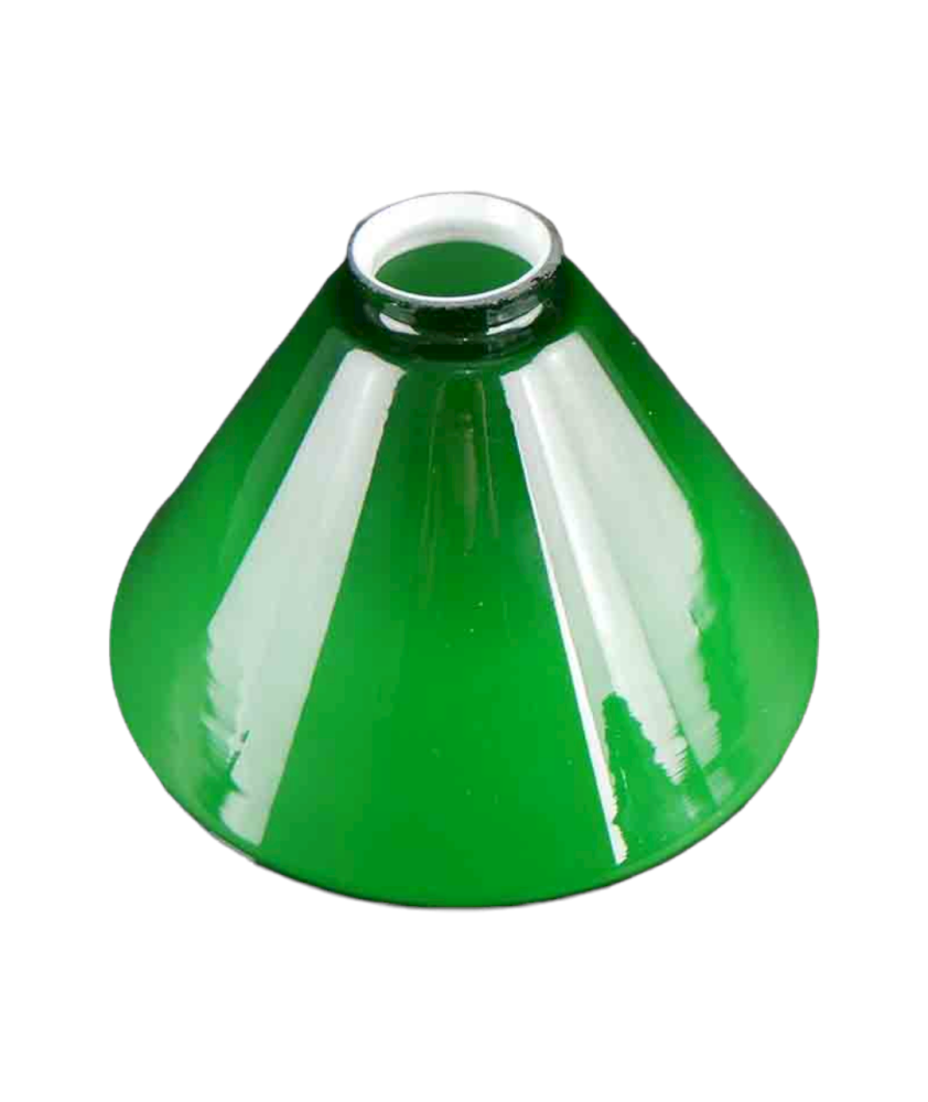 215mm Small Original Green Coolie Light Shade with 57mm Fitter Neck