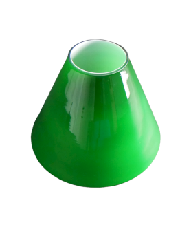 Small Green Coolie Light Shade with 65mm Fitter Hole
