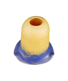 Orange to Blue Pate De Verre Tulip Light Shade with 30mm Fitter Hole