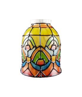 Painted Patterned Tulip Light Shade with 53mm Fitter Neck