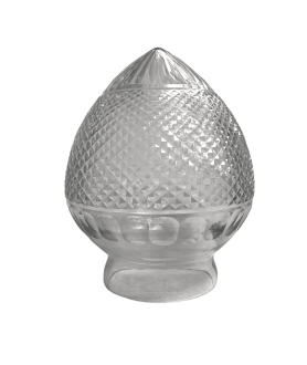 Crystal Cut Acorn Light Shade with 85mm Fitter Neck