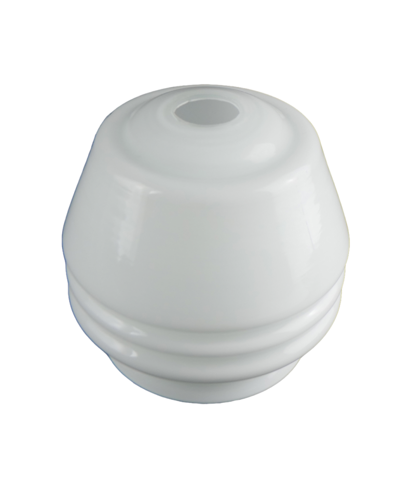Ribbed Opal Ceiling Light Shade with 30mm Fitter Hole