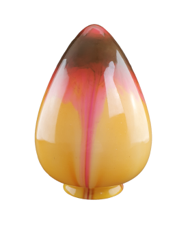 290mm Yellow to Red Acorn Shade with 100mm Fitter Neck