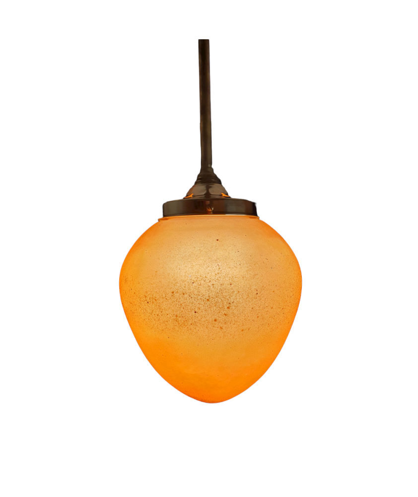 220mm Terracotta Textured Acorn Shade with 95mm Fitter Neck