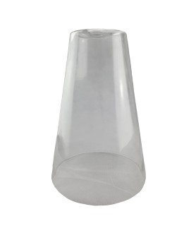 Large Clear Conical Light Shade with 30mm Fitter Hole