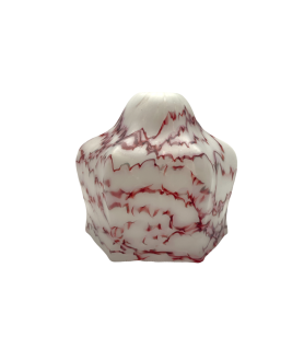 Red and White Mottled Ceiling light shade with 30mm Fitter Hole