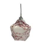 Red and White Mottled Ceiling light shade with 30mm Fitter Hole