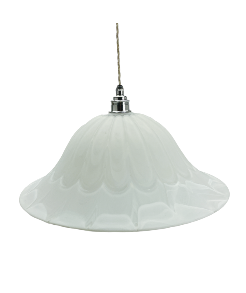 Frosted Mottled Patterned Ceiling Bowl Shade with 40mm Fitter Hole