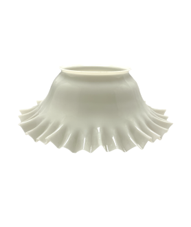 Large Opal Frilled Ceiling Shade with 175mm Fitter Neck