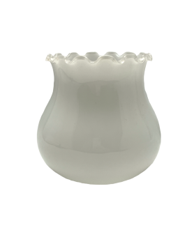 Opal Frilled Tulip Light Shade with 30mm Fitter Hole