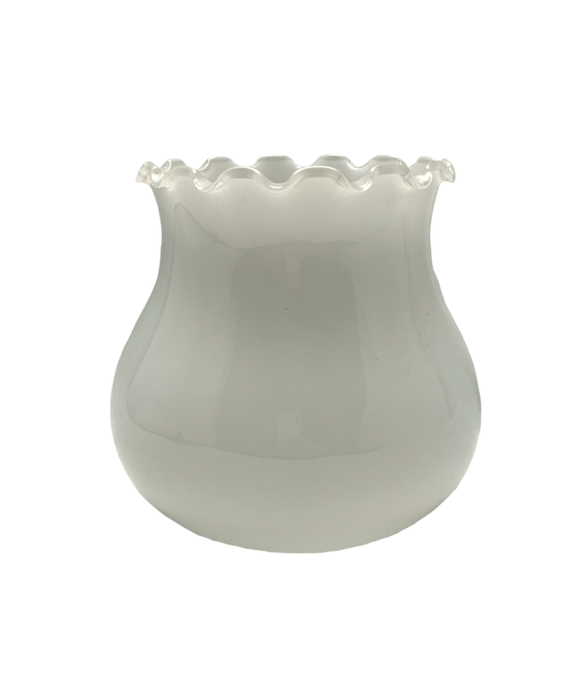 Opal Frilled Tulip Light Shade with 30mm Fitter Hole