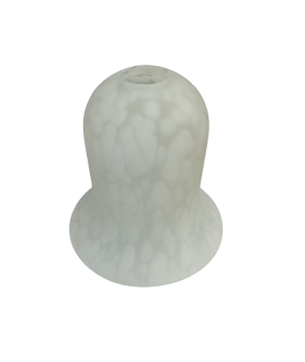 White Mottled Christopher Wray Tulip Light Shade with 30mm Fitter Hole