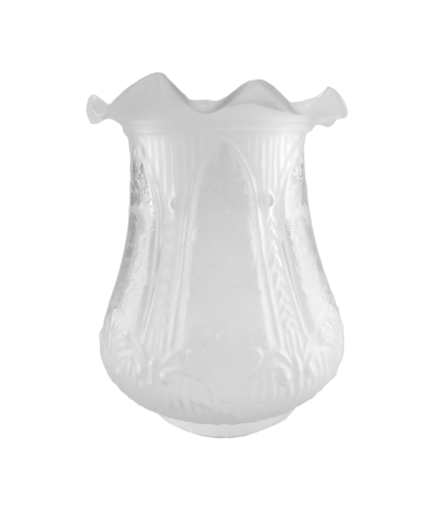 Frosted Patterned Oil Lamp Shade with 113mm Base