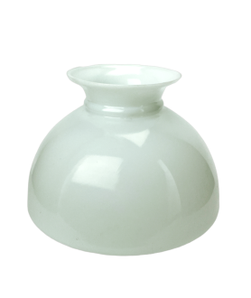 Opal to Clear Oil Lamp Vesta Shade with 100mm Base