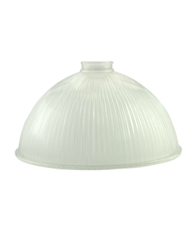295mm Internally Frosted Prismatic Dome Light Shade with 57mm Fitter Neck