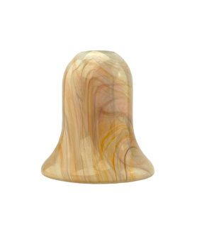 Christopher Wray Orange/Brown Swirl Tulip Shade with 30mm Fitter Hole