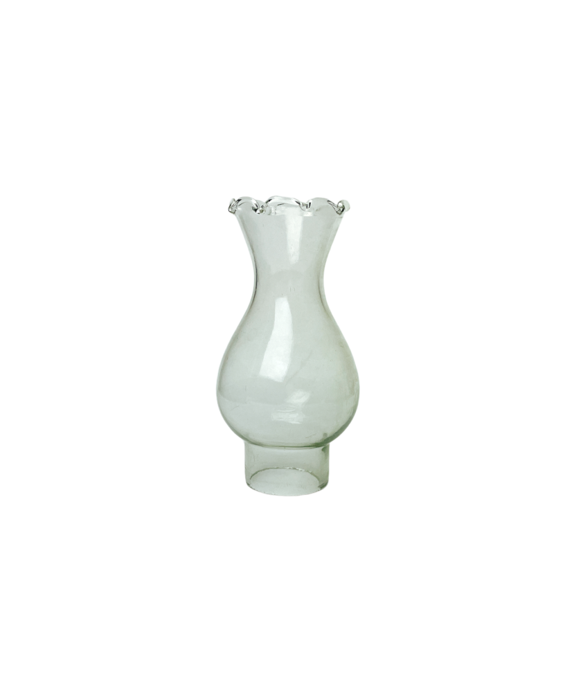 Small Lotus Style Oil Lamp Chimney with 40mm Base