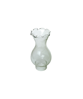Small Lotus Style Oil Lamp Chimney with 40mm Base