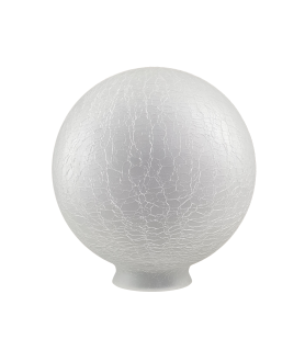 200mm Frosted Crackle Globe Light Shade with 80mm Fitter Neck