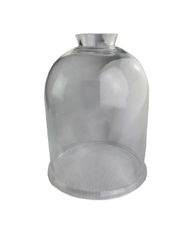 Small Clear Bell Diffuser Shade with 55mm Fitter Neck