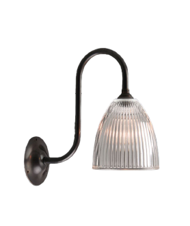 Elongated Dome Wall Light with a bronze finish