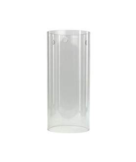 300mm Clear Glass Cylinder Shade with 135mm Diameter and 3 Hole for Fitting