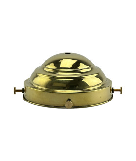 180mm Beehive Dome in Polished Brass