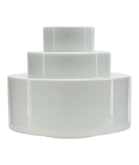 Opal Wedding Cake Glass Light Shade with 145mm Fitter Neck